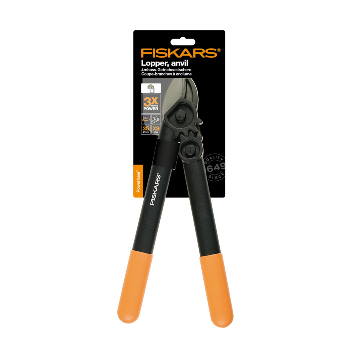 Сучкорез контактный Fiskars PowerGear L31, малый, 387 мм