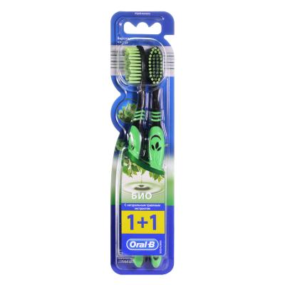 ORAL_B Зубная щетка Био 40 средняя 2 шт