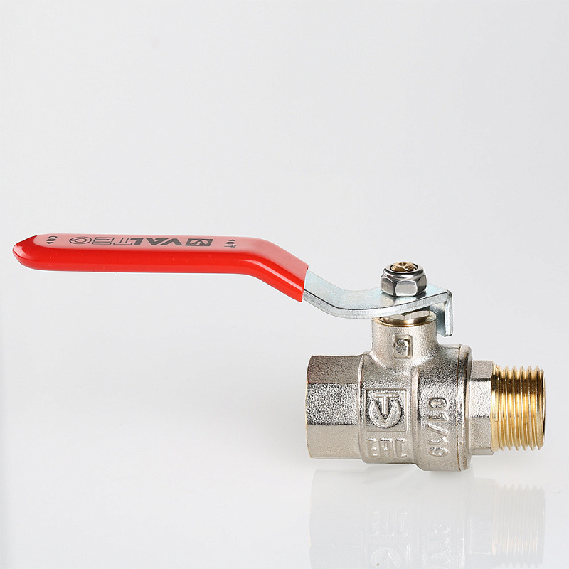Кран шаровой Valtec BASE, стальная рукоятка 1/2" вн.-нар.