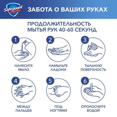 SAFEGUARD Жидкое мыло Классическое Ослепительно белое 225 мл