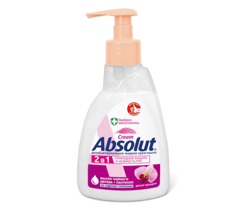 Мыло жидкое АБСОЛЮТ CREAM Дикая орхидея, 250 г