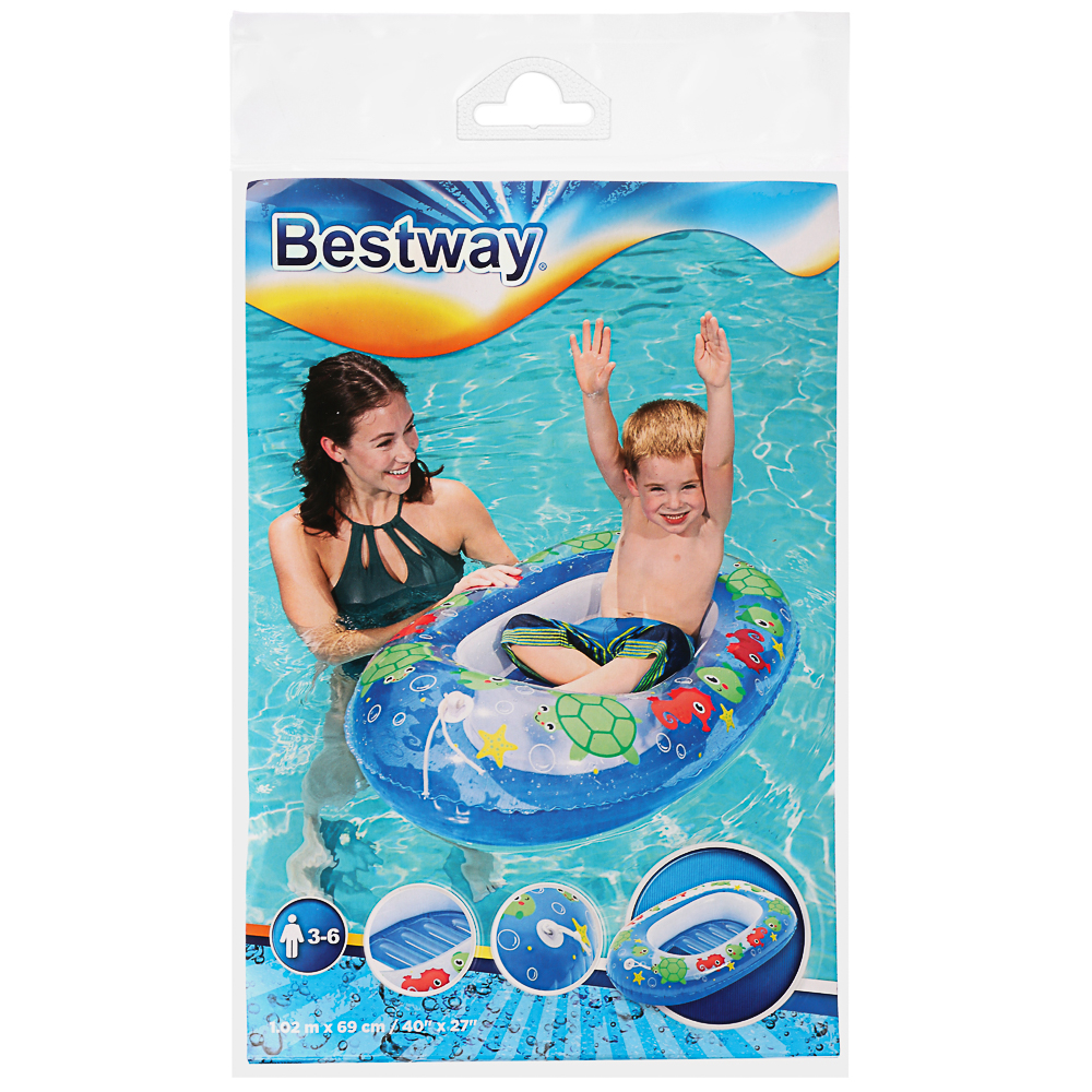 BESTWAY Лодочка надувная, ПВХ, 102х69см, 34037