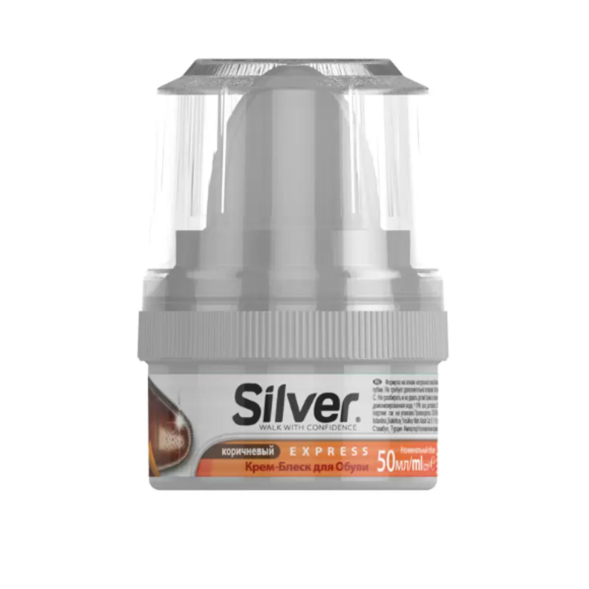 Крем-блеск Silver коричневый 50 мл
