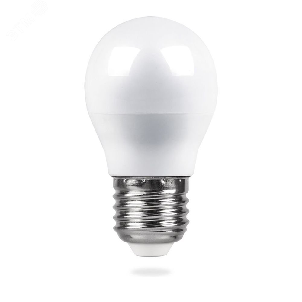 Лампа светодиодная LED 5вт Е27 теплый шар 