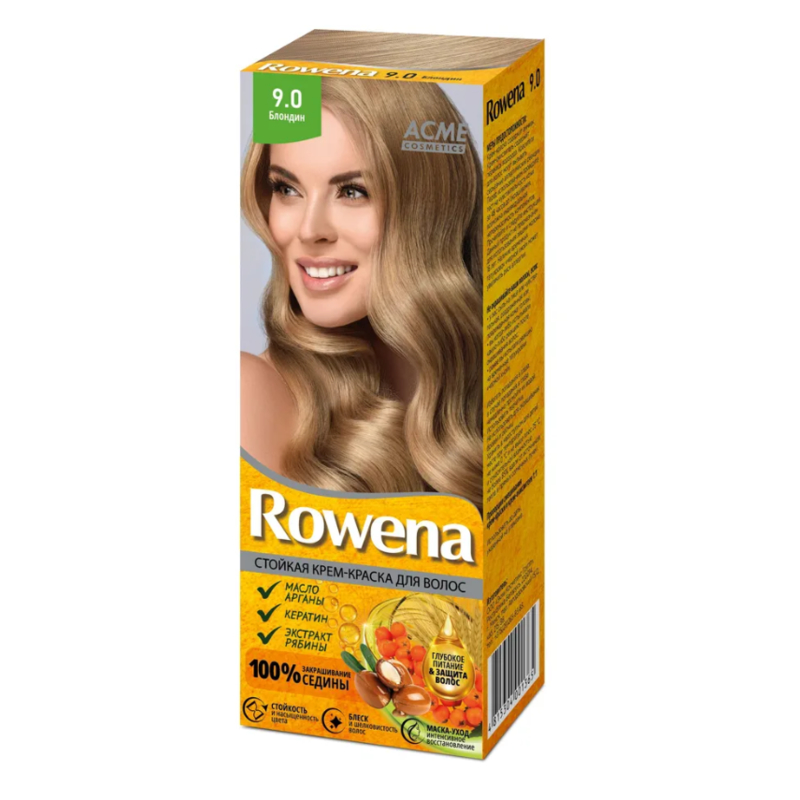 Крем-краска стойкая для волос Rowena 9.0 Блондин