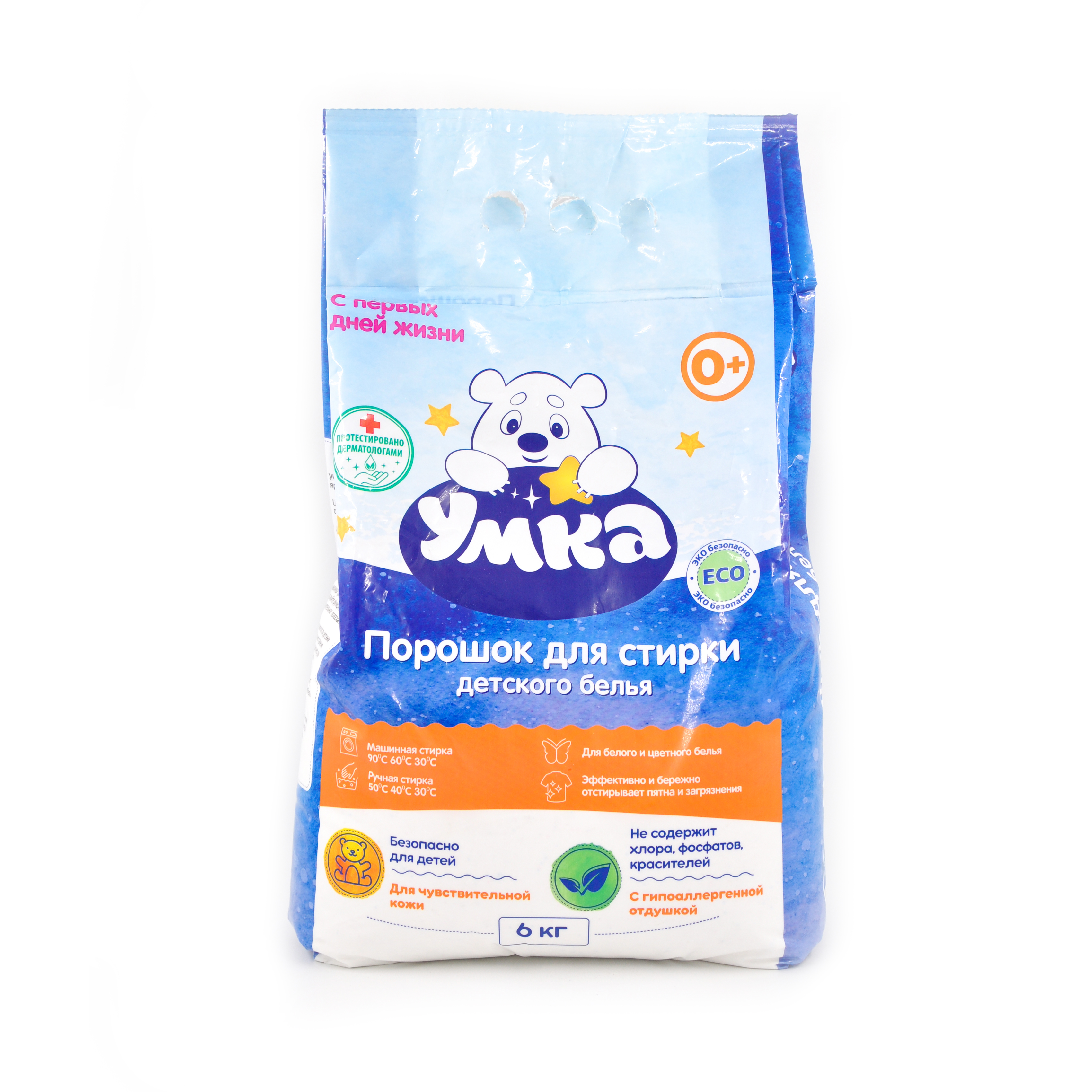Порошок для стирки детского белья, Умка, СОЮЗМУЛЬТФИЛЬМ 6 кг Заботливая мама 
