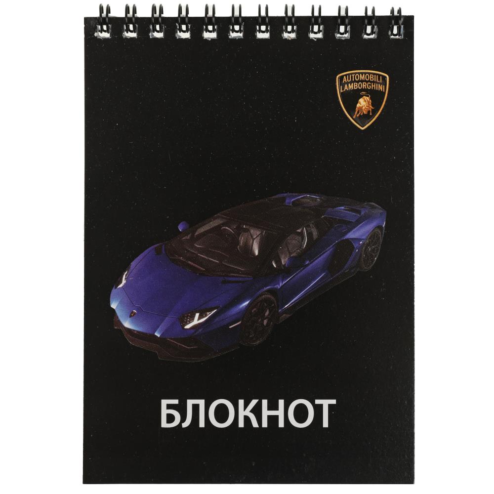 Блокнот Ламборгини а6, гребень, 40 листов, клетка, диз 1 Умка