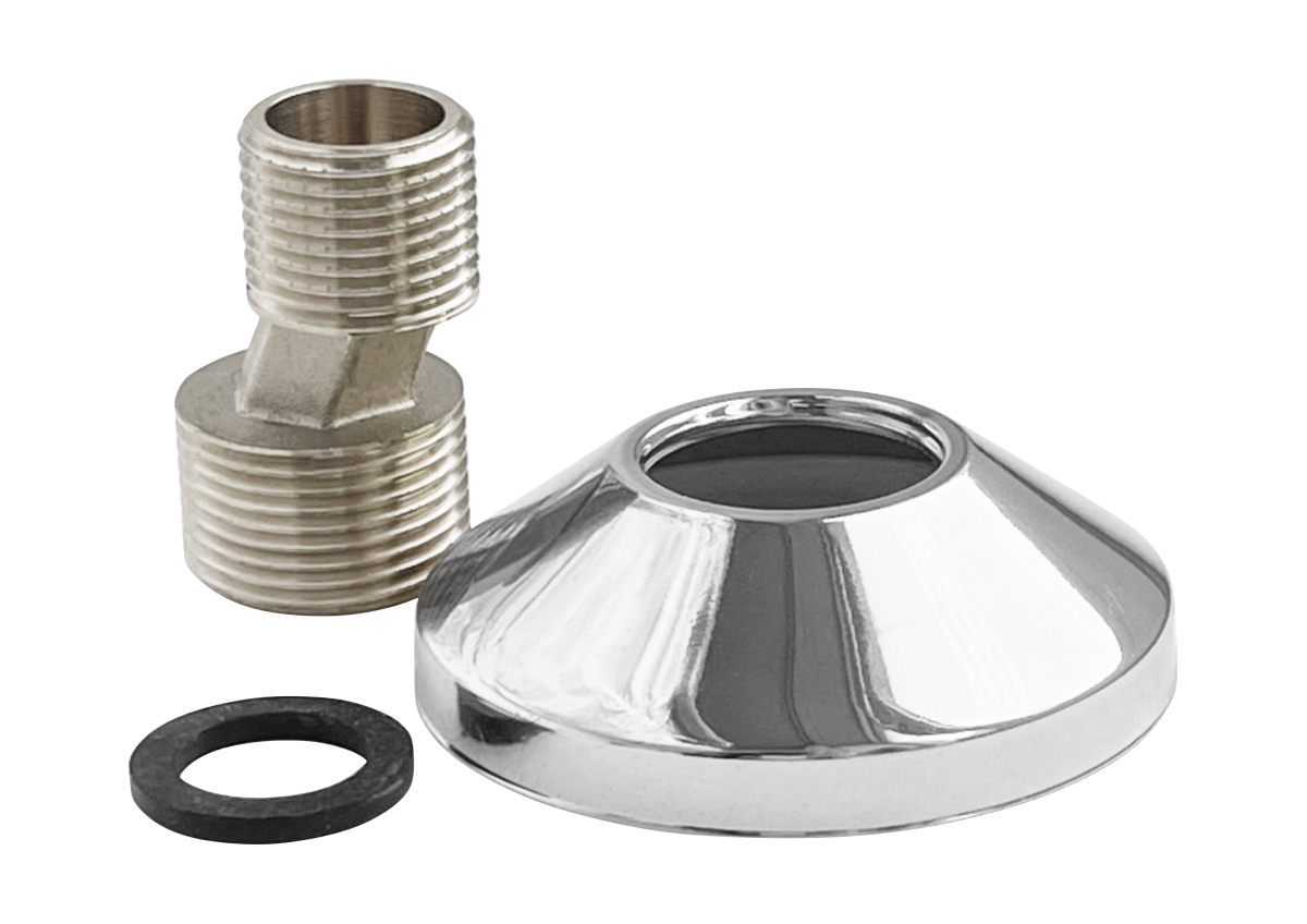 Эксцентрик НИКЕЛИРОВАННЫЙ с декоративной чашкой VALFEX 3/4"х1/2" 25 мм