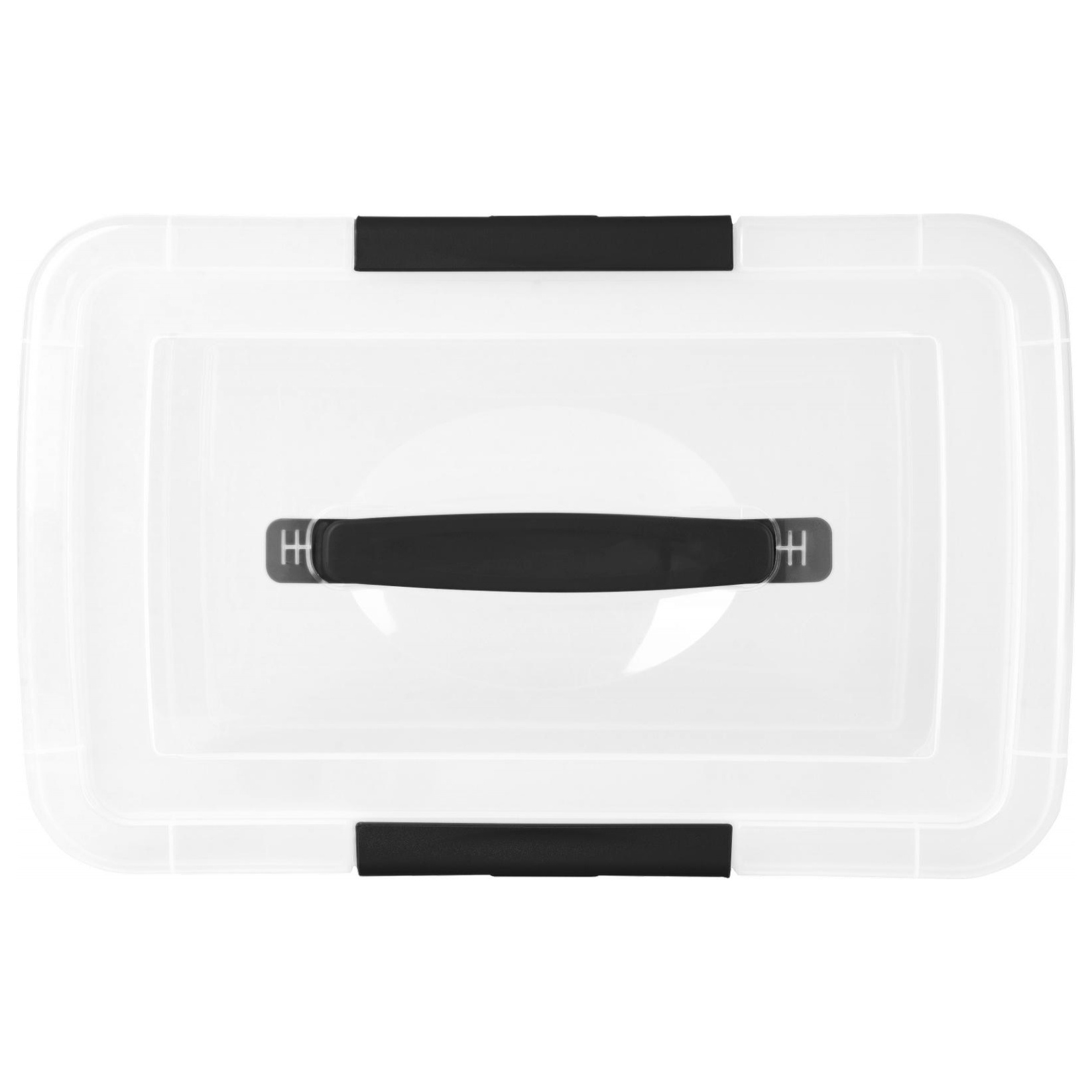 Ящик для хранения Keeplex Vision, с защелками и ручкой, 7 л, 35х23.5х14.8 см, прозрачный кристалл