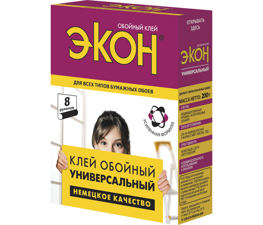 Обойный клей ЭКОН Универсальный, 200 г