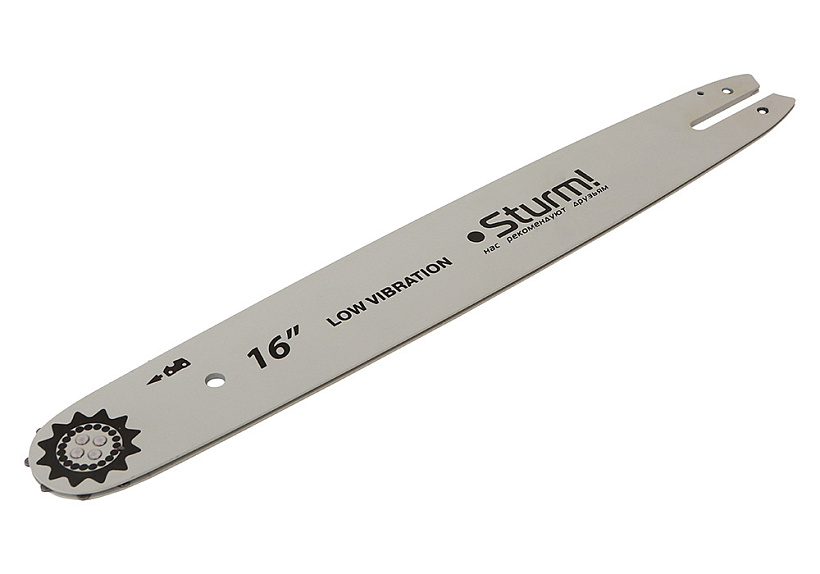 Пильная шина 16" Sturm! паз 1,3мм, 3/8", 56 зв, хвостовик St