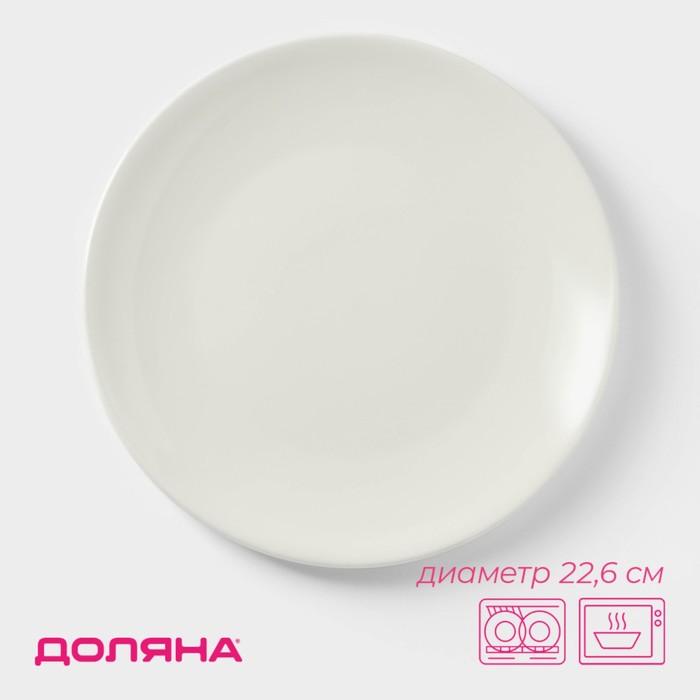 Тарелка обеденная "White Label" 22,6х22,6х2 см