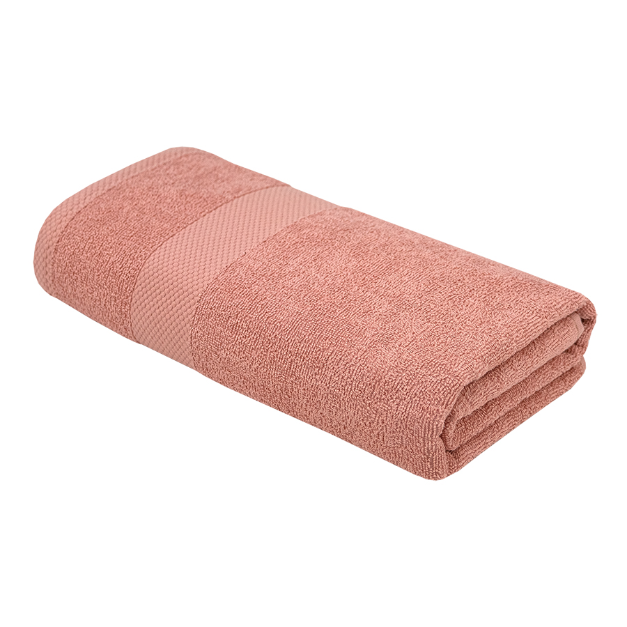 Махровое полотенце УЗ Контур м7023_02 XL 100*150 см, розовое