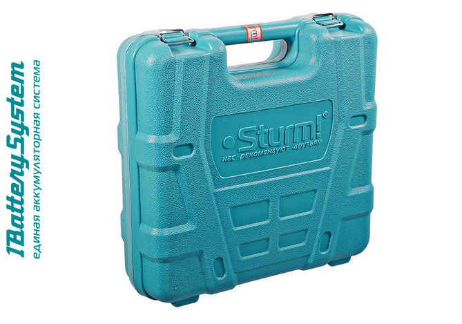 Гайковерт ударн б/щ Sturm!, 18В, 1BatterySystem, 350Нм, 1/2", 2скор, 1x3.0Ач, кейс