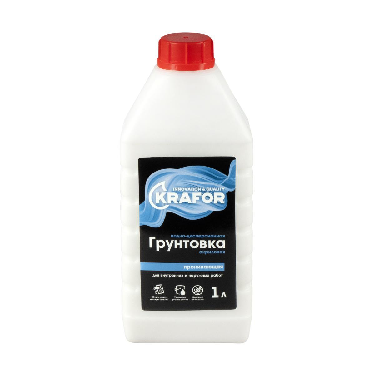 Грунтовка проникающая Krafor, 1 л