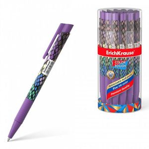 Авторучка ErichKrause® ColorTouch® Purple Python 50822 синяя, пишущий узел 0,7мм, толщина линии пись