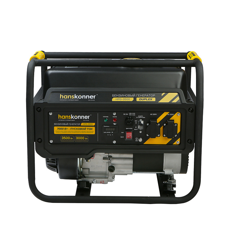 Бензогенератор Hanskonner 3.5кВт Duplex