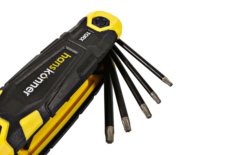 Набор ключей TORX, 8шт, T9-T40, S2, Hanskonner