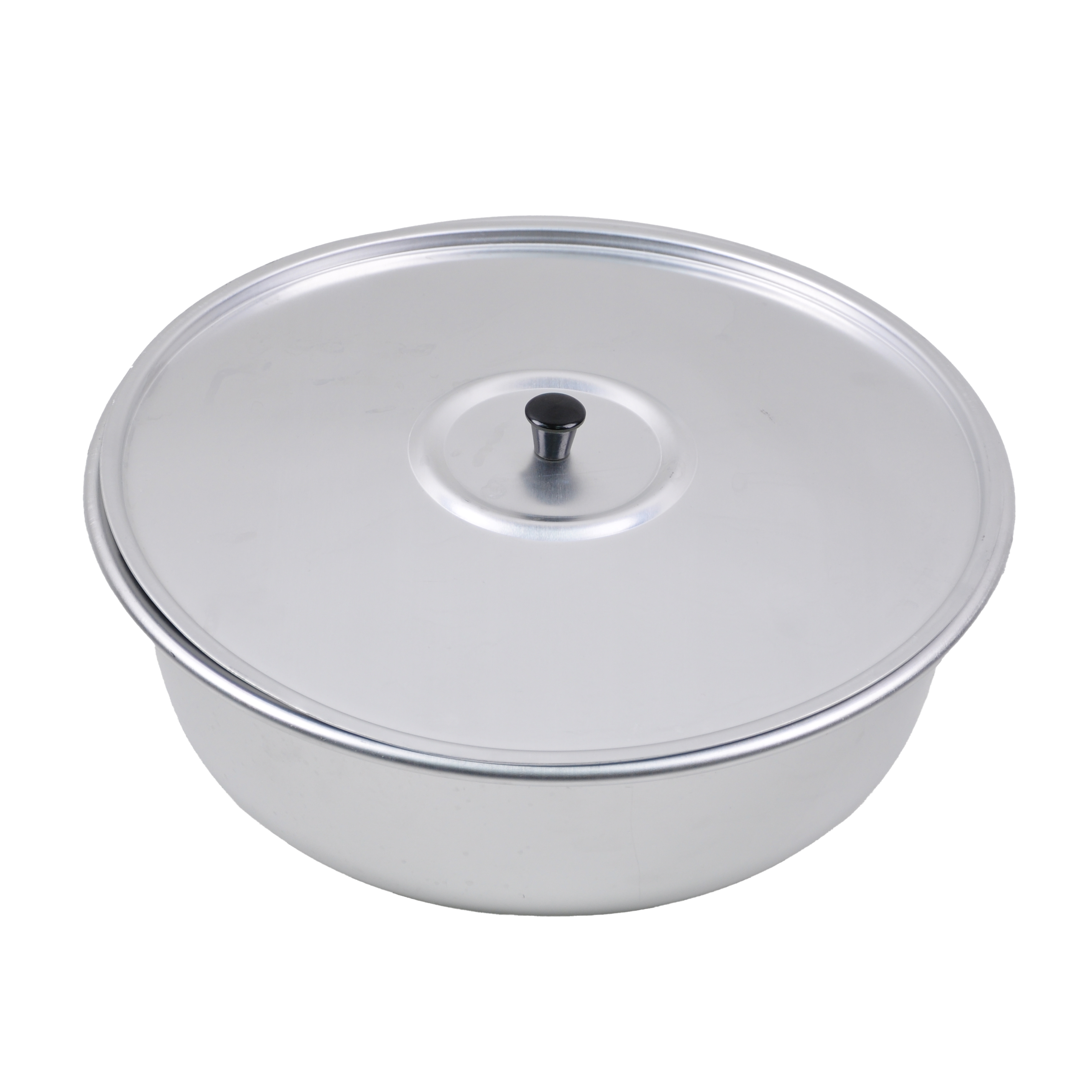 Миска алюм. SCOVO МТ-037, 36 см, 10 л, с крышкой, для варенья, серебряный