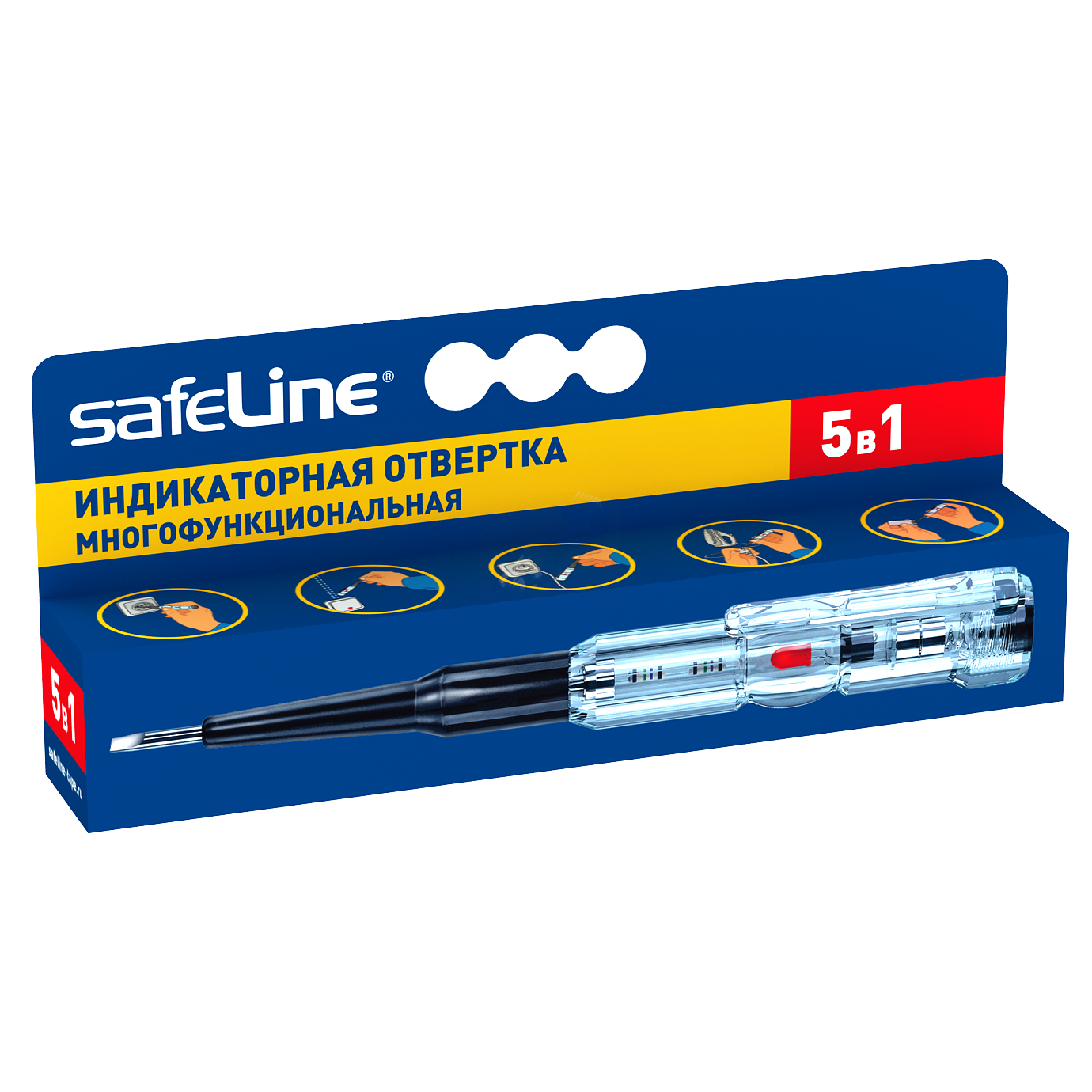Отвертка индикаторная,многофункциональная 11692 SafeLine