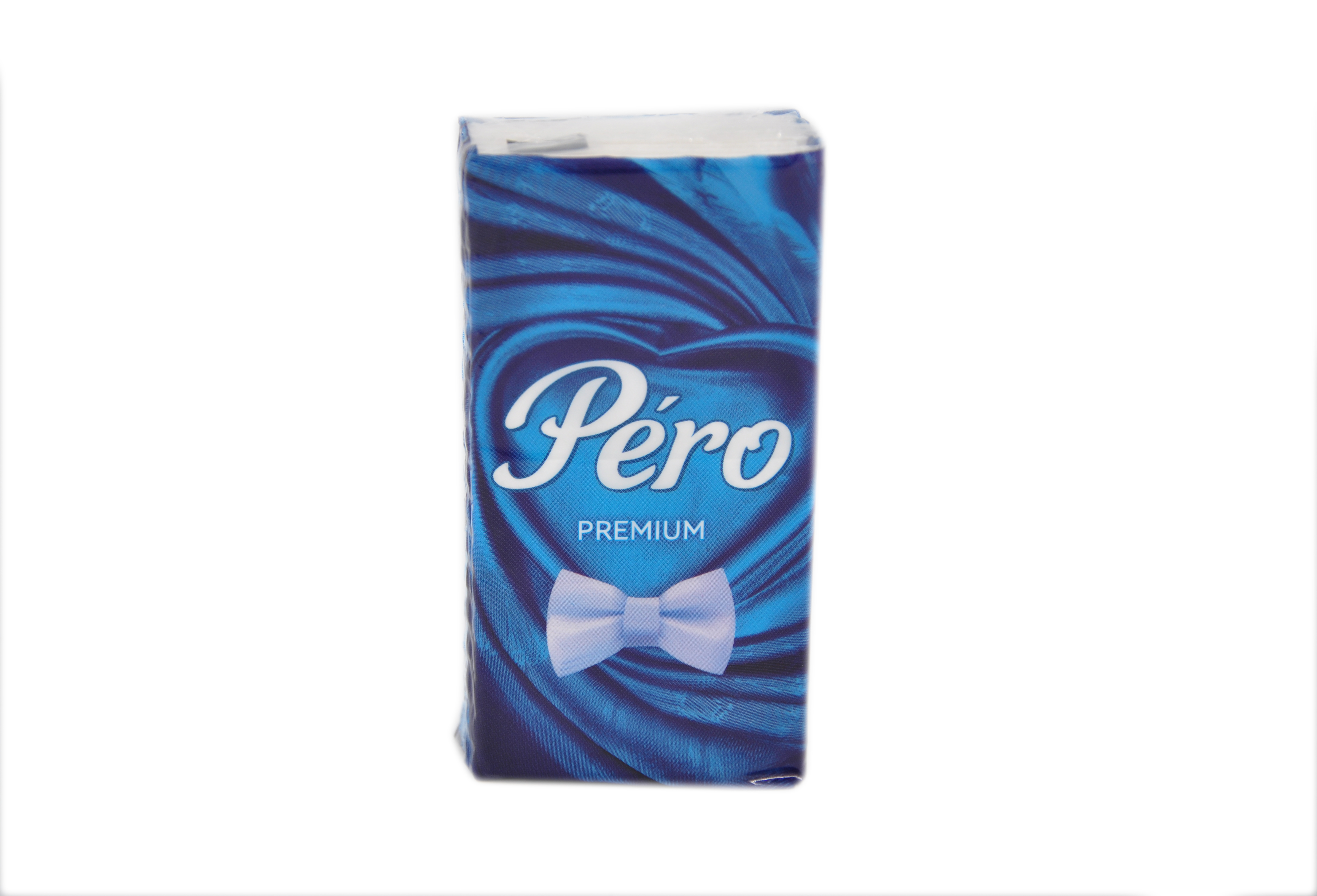 Платочки бумажные "Pero" 10 л 3 слоя, 10*24, Белые