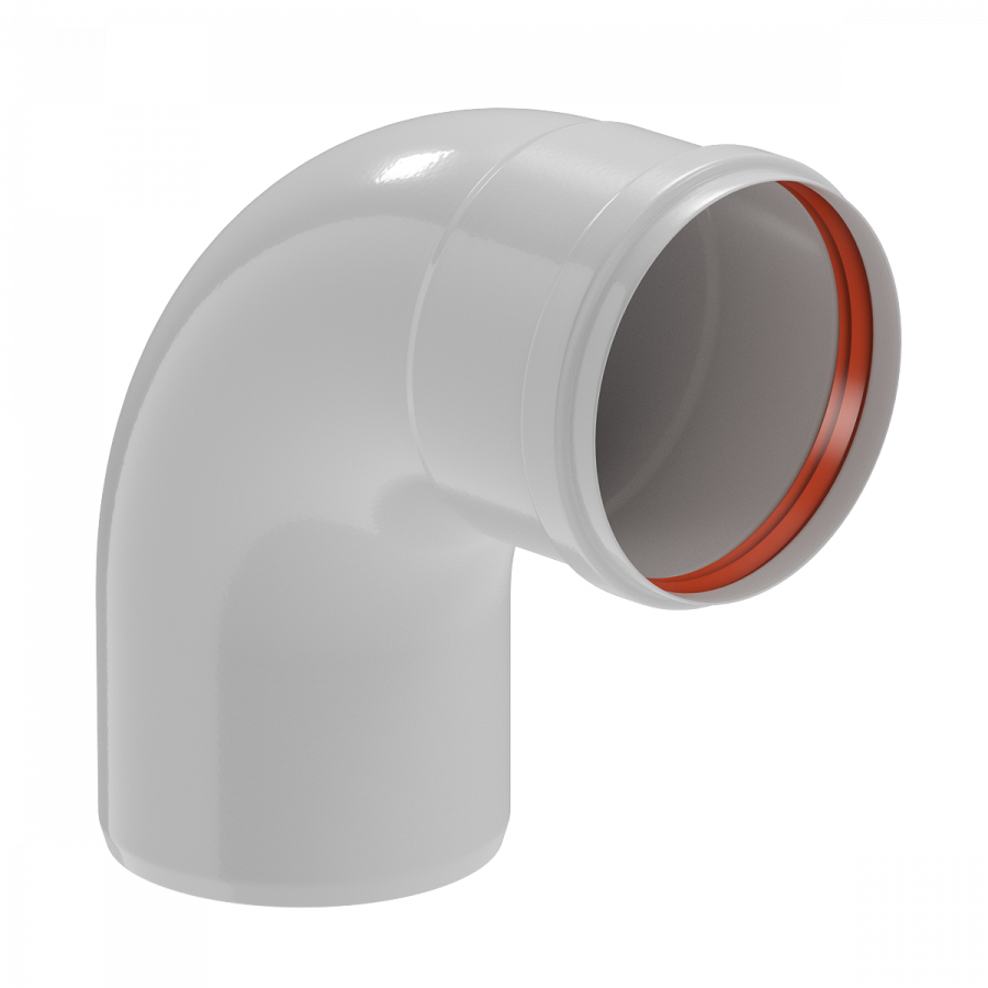 Отвод KRATS D80 MF 90° (PK80-90/W80-90) (мама/папа)