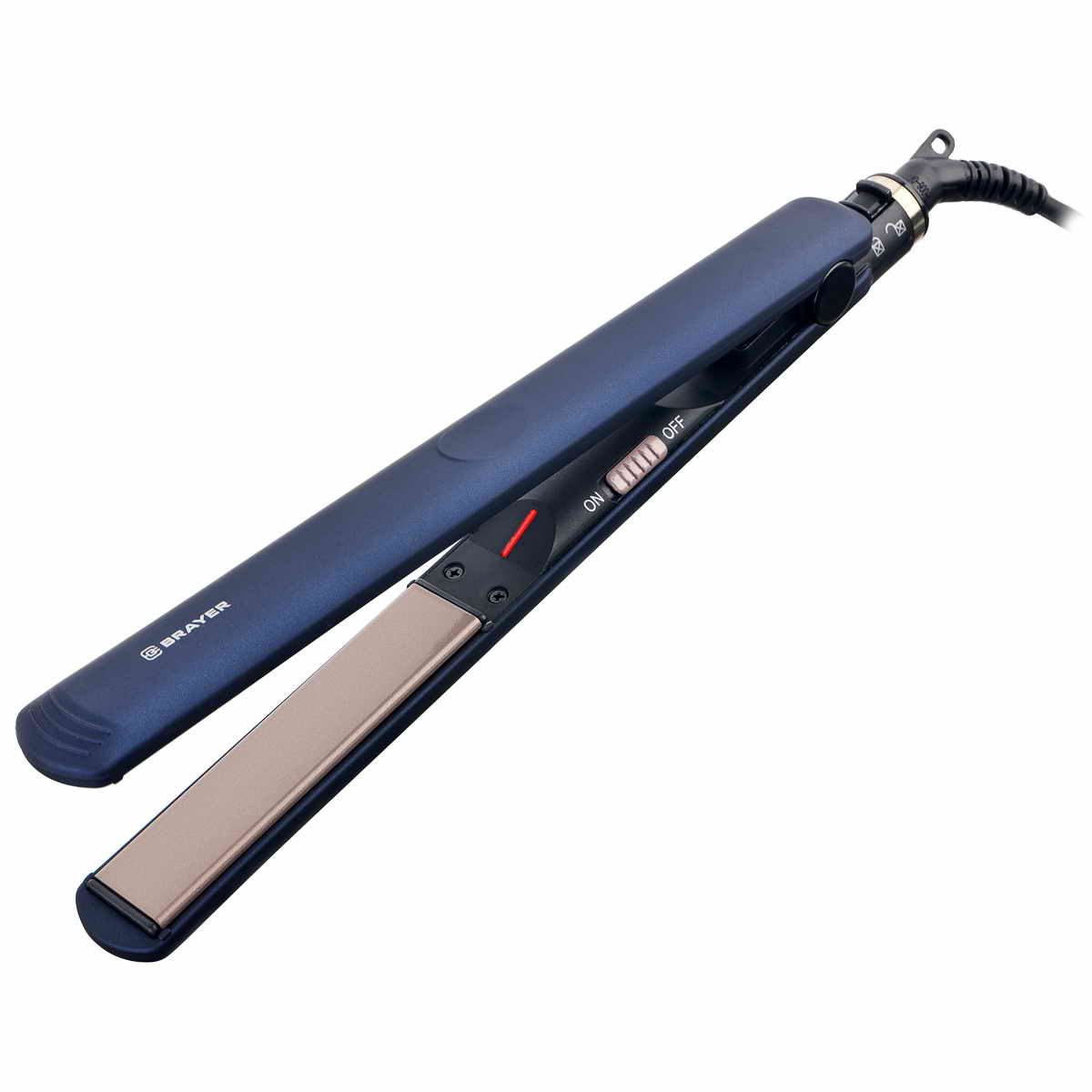 Выпрямитель эл. BRAYER BR3303, max 220C, блок.ручки,шнур 1,8 м