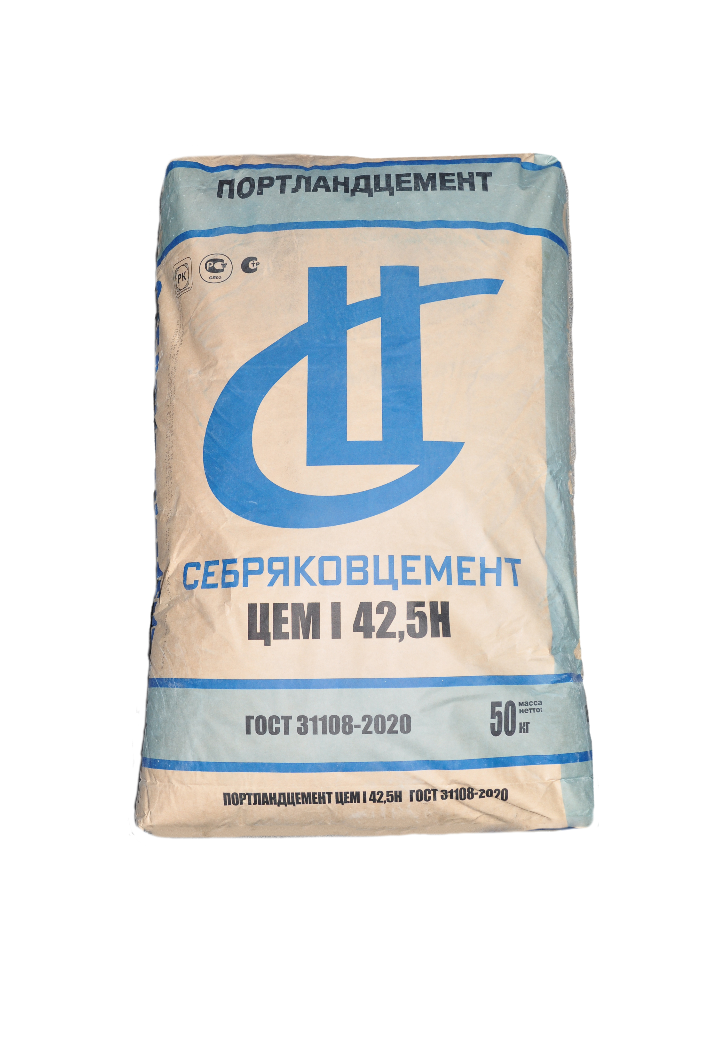 Цемент Серебряковцемент (ЦЕМ II/А-Ш 42,5Н) 50 кг ГОСТ