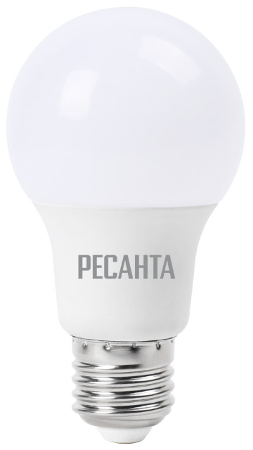 Лампа светодиодная LL-R-A60-9W-230-3K-E27 (груша, 9Вт, тепл., Е27) Ресанта 76/1/13