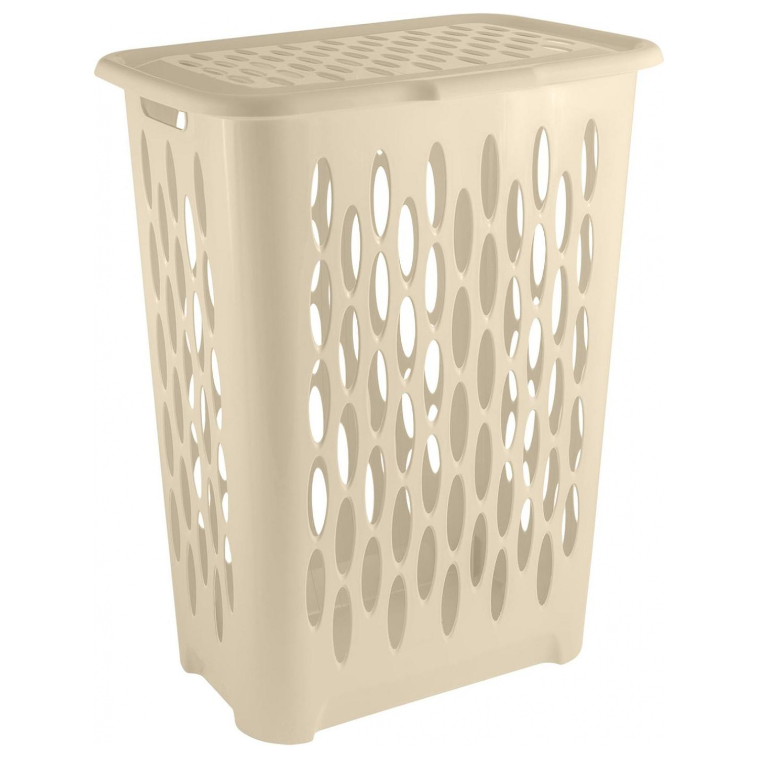 Корзина для белья Keeplex Light, с откидной крышкой, 37 л, 42.2х29х51.5 см, бежевый топаз