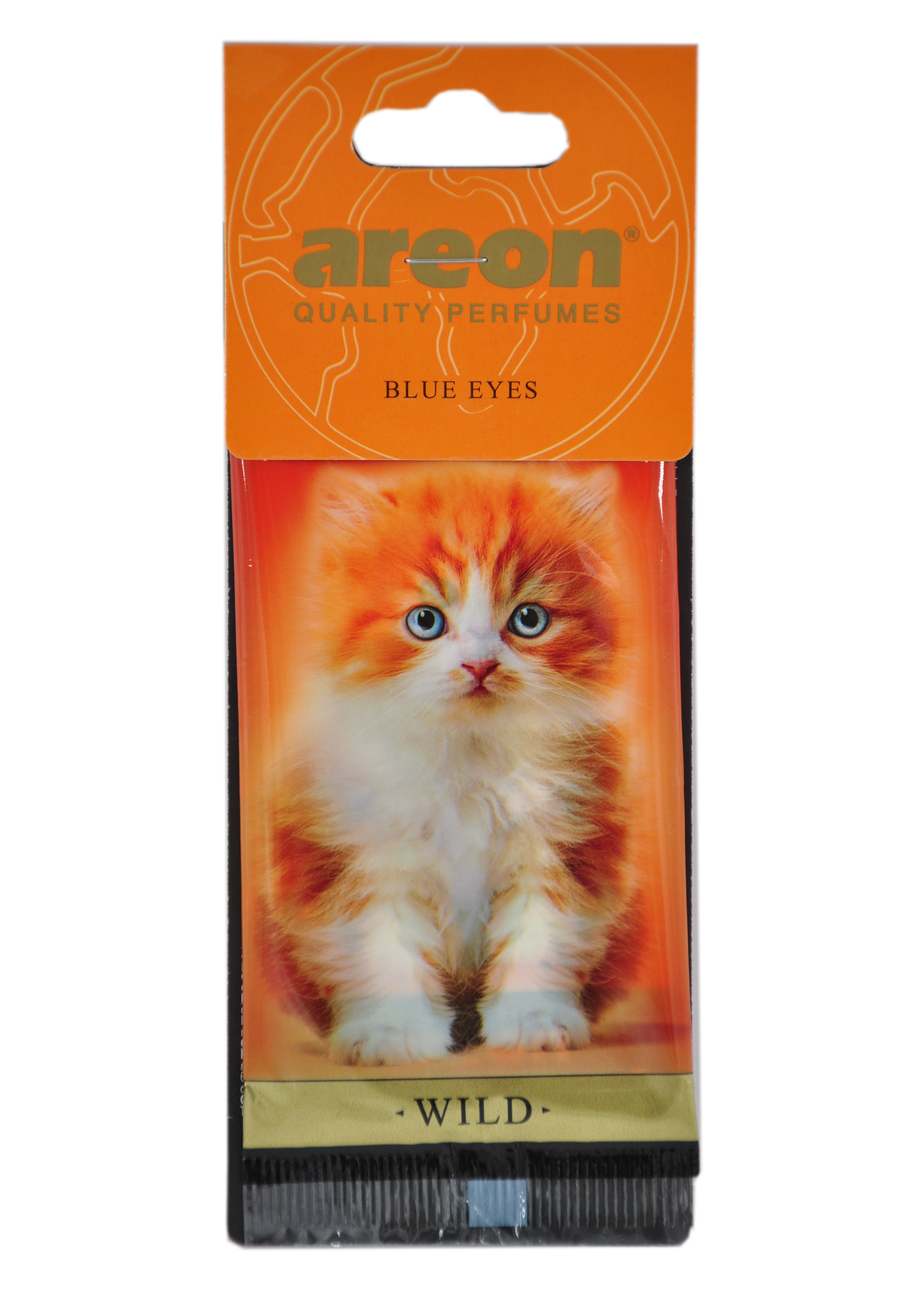 Ароматизатор подвесной картон (AREON) "WILD"Blue Eyes (Голубые глаза) котенок