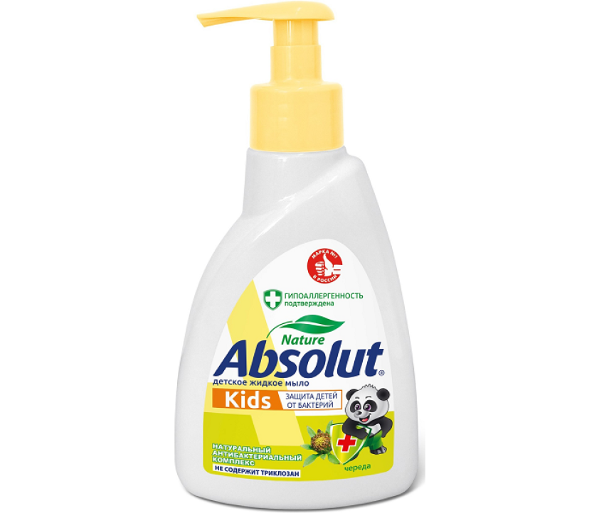 Мыло жидкое АБСОЛЮТ KIDS Череда, 250 мл