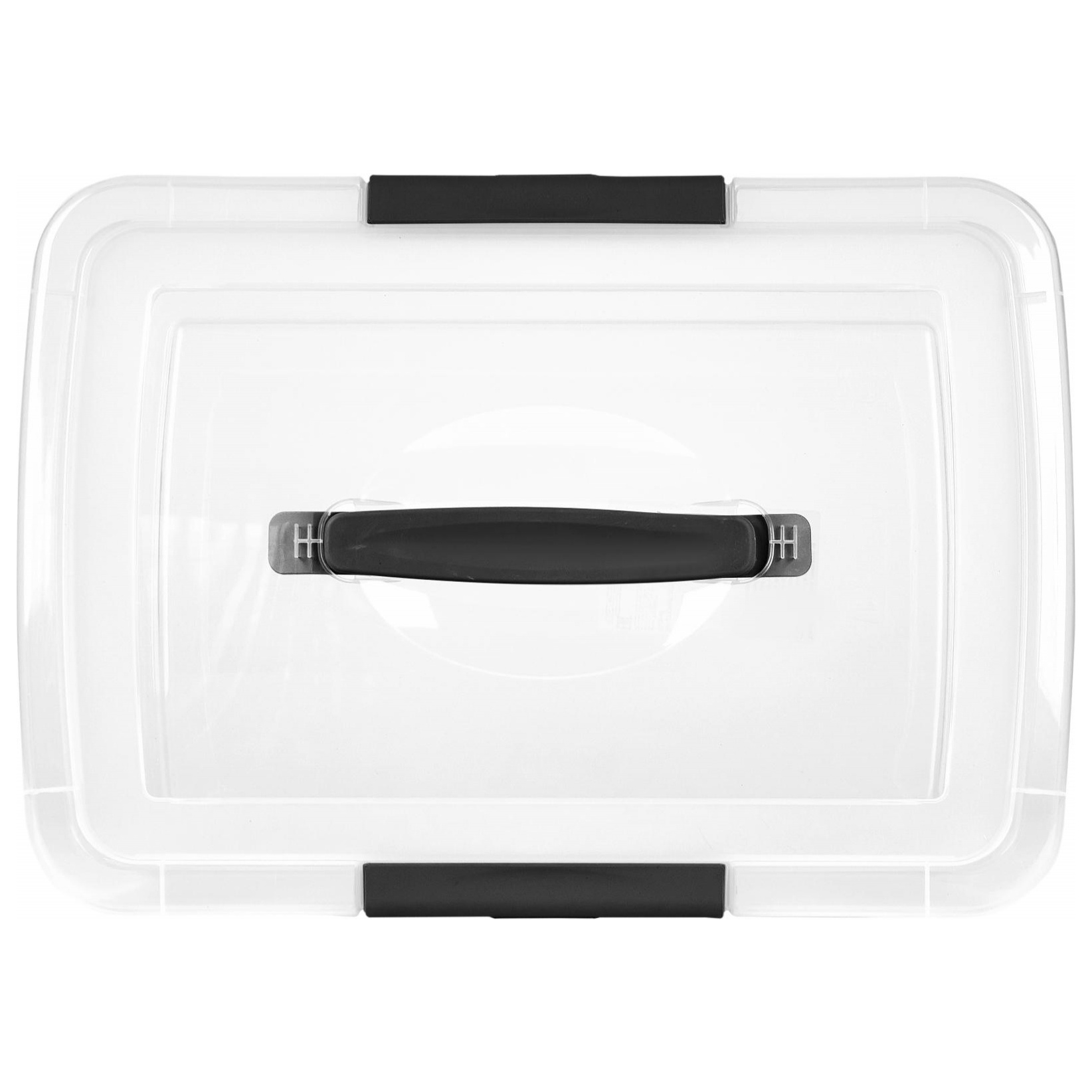 Ящик для хранения Keeplex Vision, с защелками и ручкой, 9 л, 37х27.4х14.8 см, прозрачный кристалл