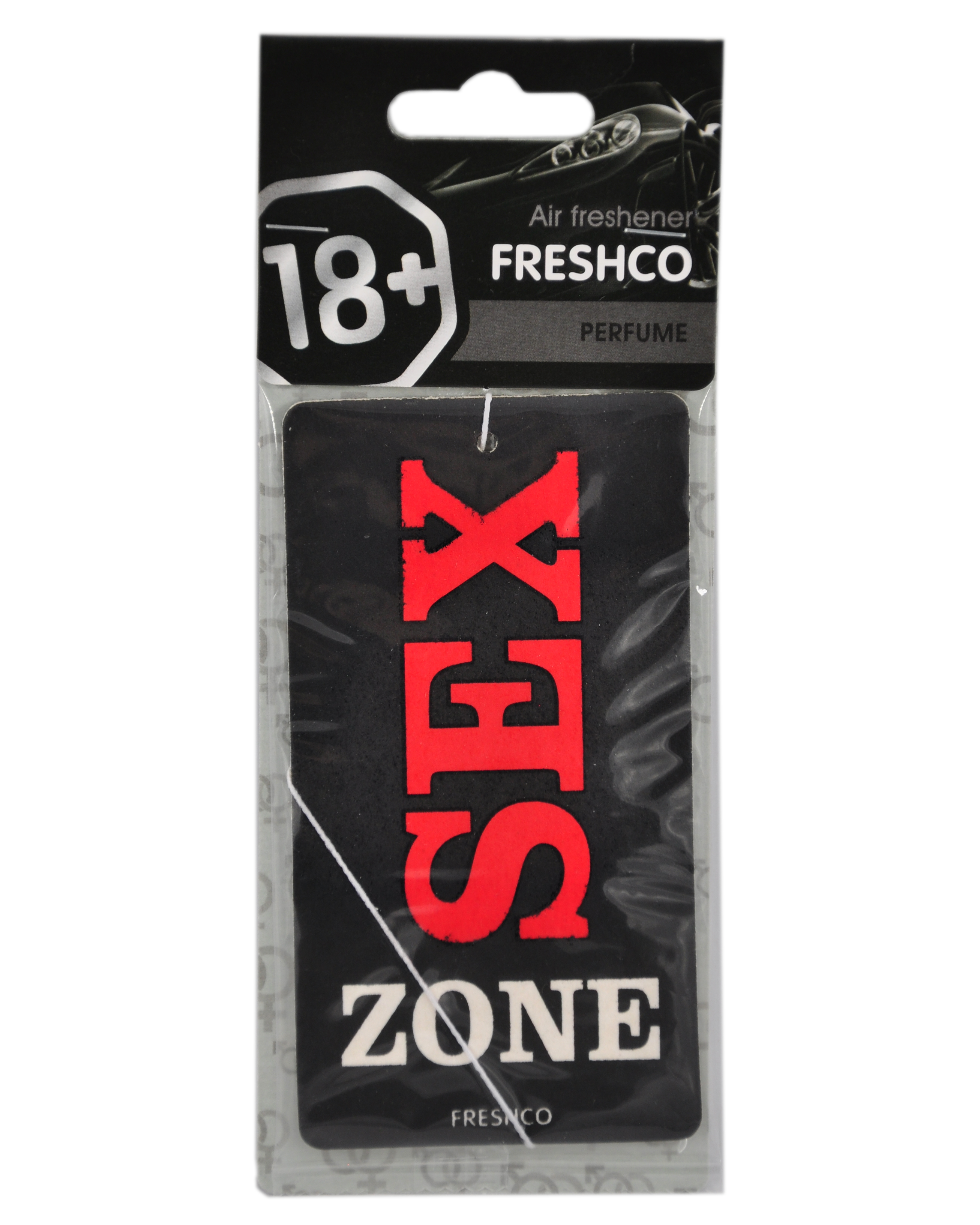 Ароматизатор подвес картон (FRESHCO) "18+" Парфюм