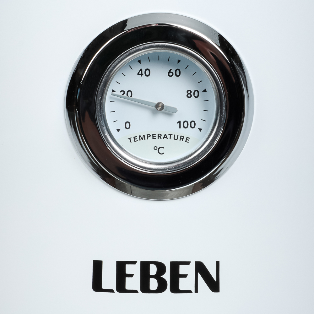 Чайник электрический LEBEN 1,7л, 2200Вт, скрытый нагр.элемент, автооткл., термометр, сталь