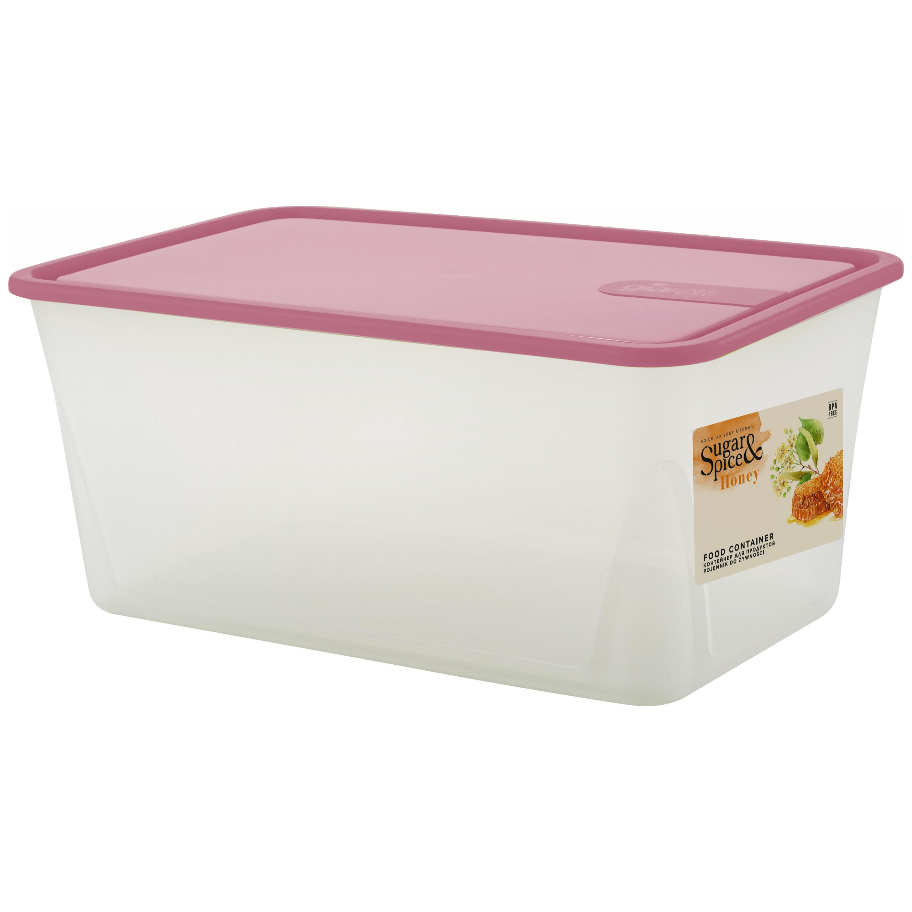 Контейнер для продуктов Sugar&Spice Honey, 2.1 л, прямоугольный, брусника
