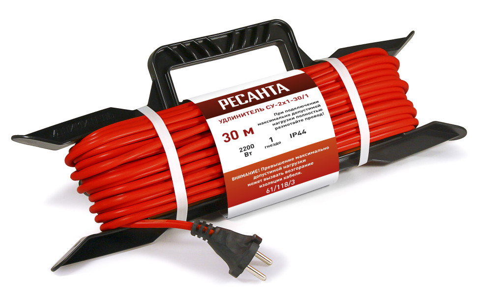 Удлинитель силовой на раме, СУ-2х1-30/1 (IP44) Ресанта 61/118/3