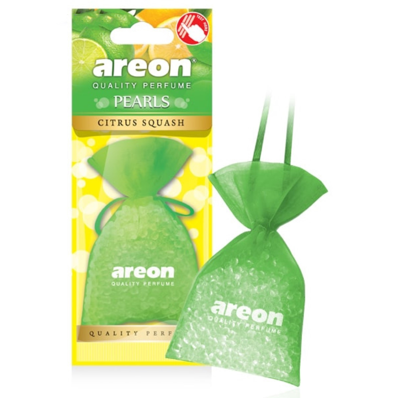Ароматизатор подвес (AREON) PEARLS Цитрусовый сквош, мешочек