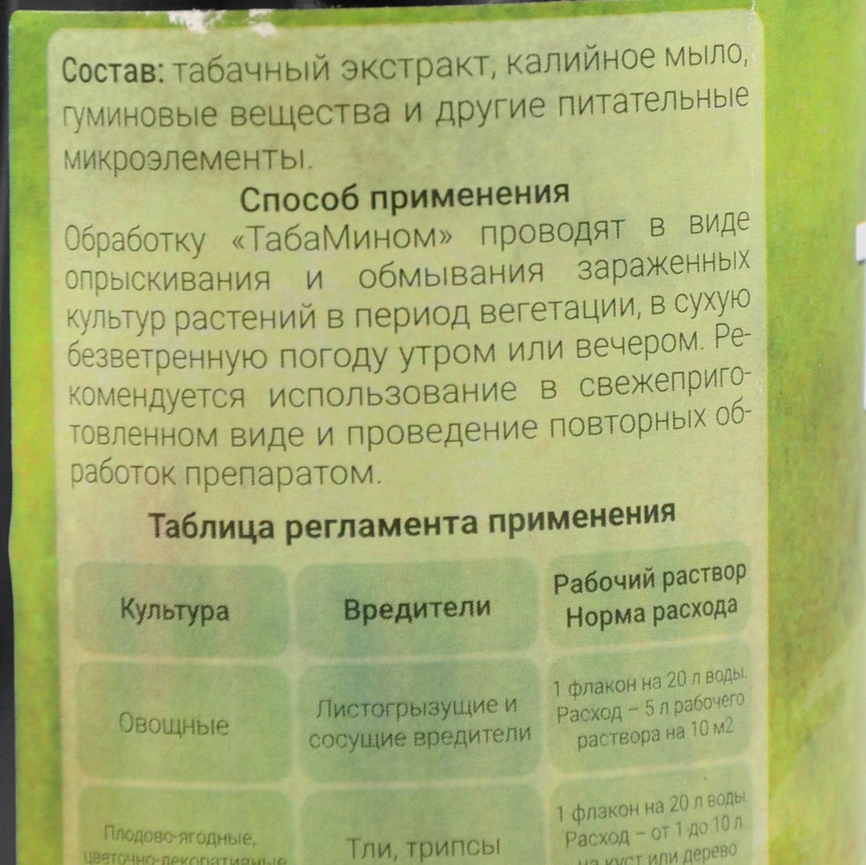 ТабаМин 250 мл