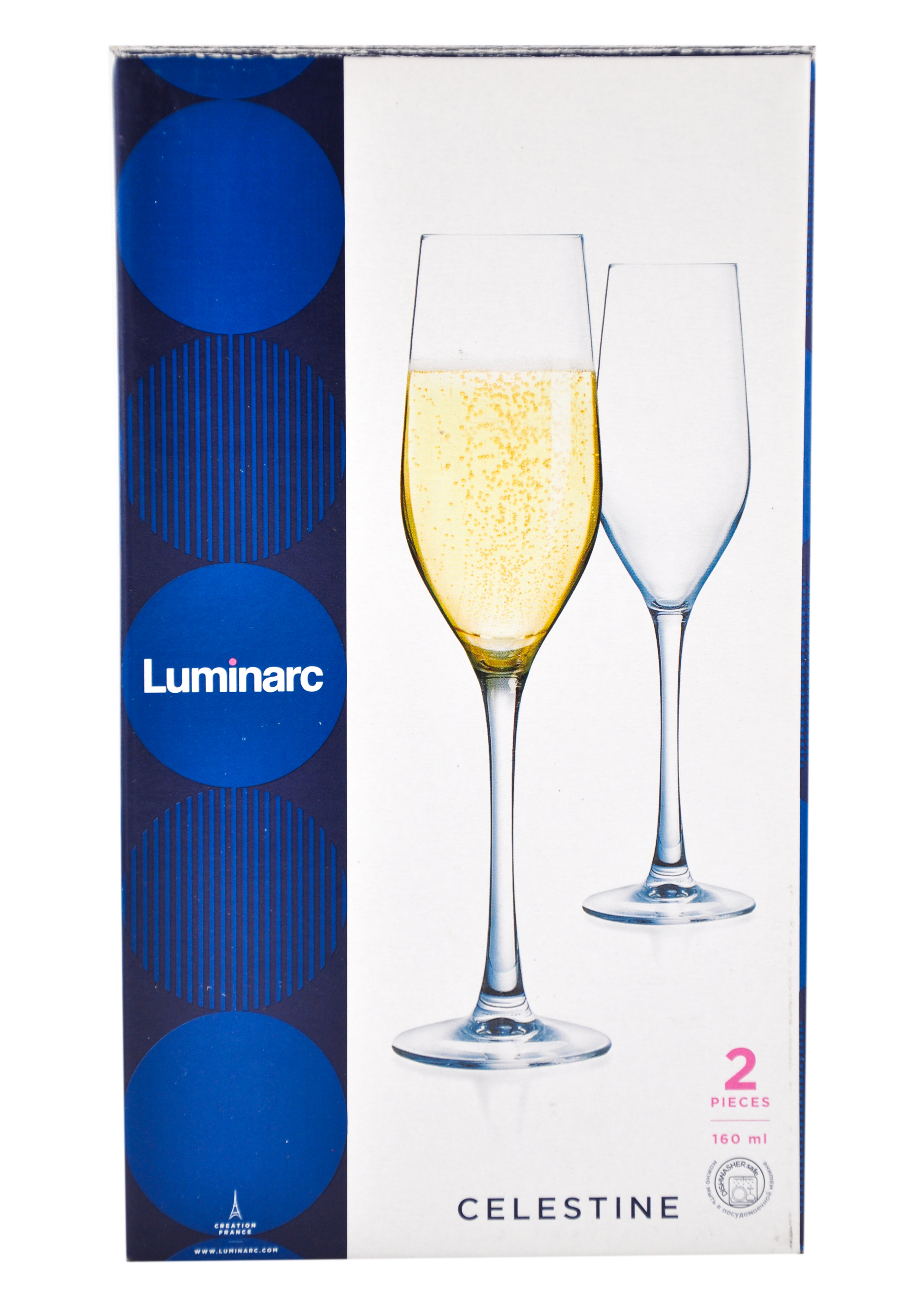 Набор бокалов для шампанского LUMINARC Селестин 2 шт, 160 мл