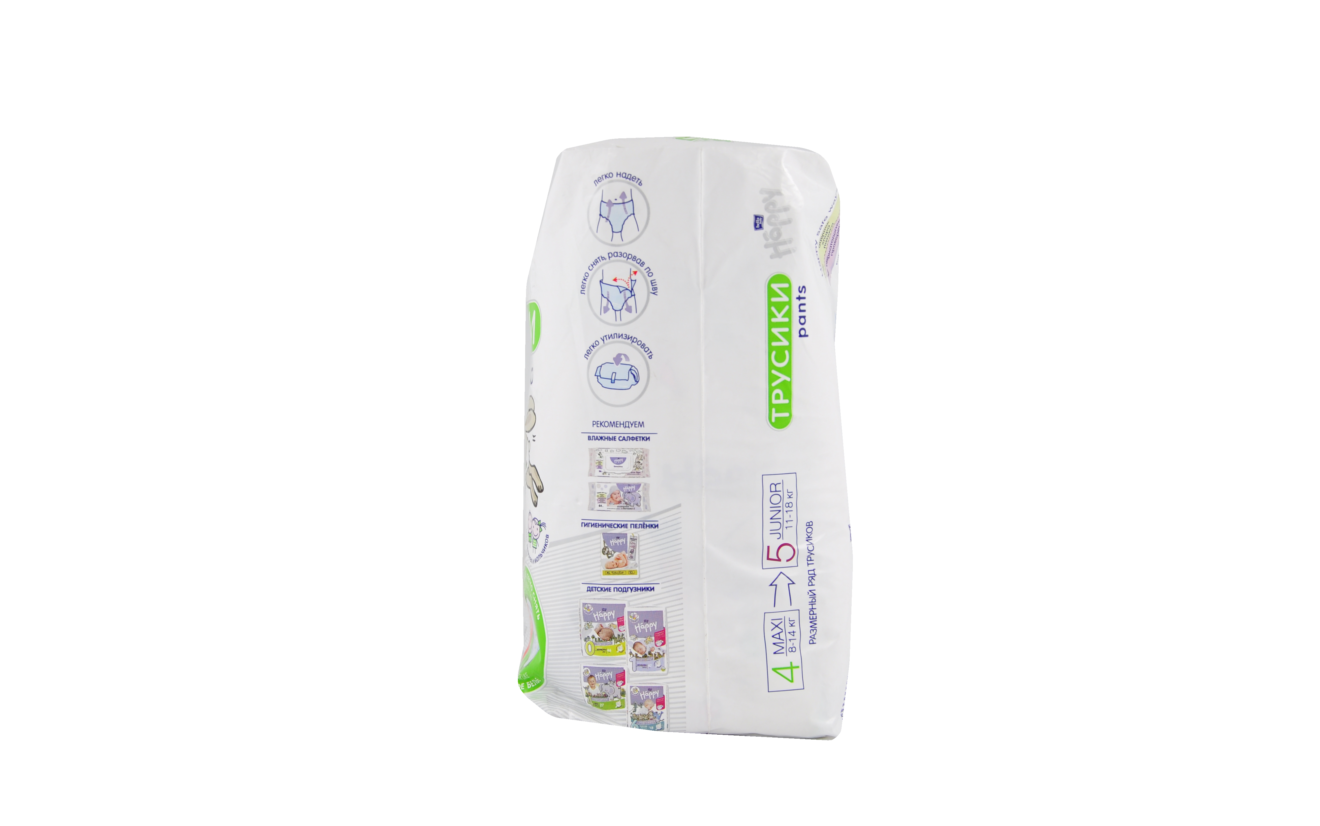 BELLA подгузники трусики детск. BABY HAPPY Maxi по12 шт
