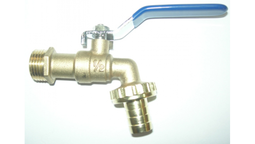 Кран водоразборный RM 1/2 желтый