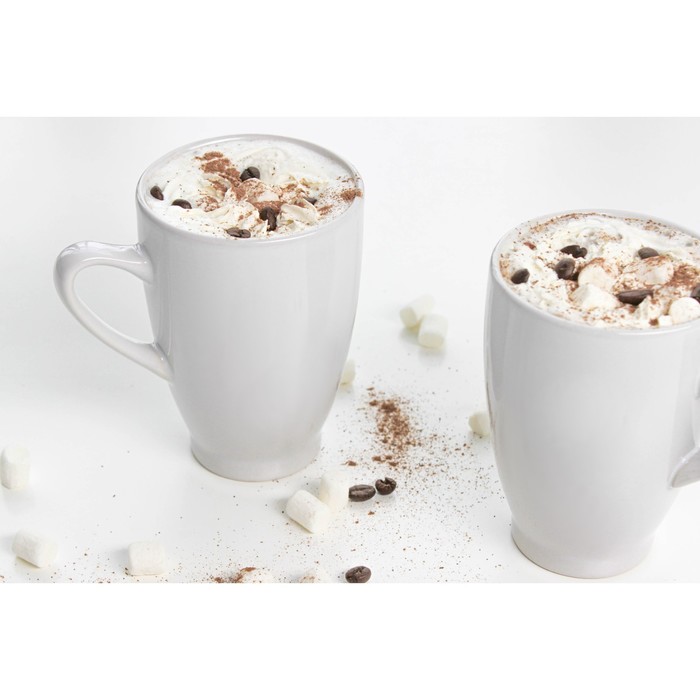 Кружка Coffee break 11,5х8х11,5 см, 300мл, цвет белый