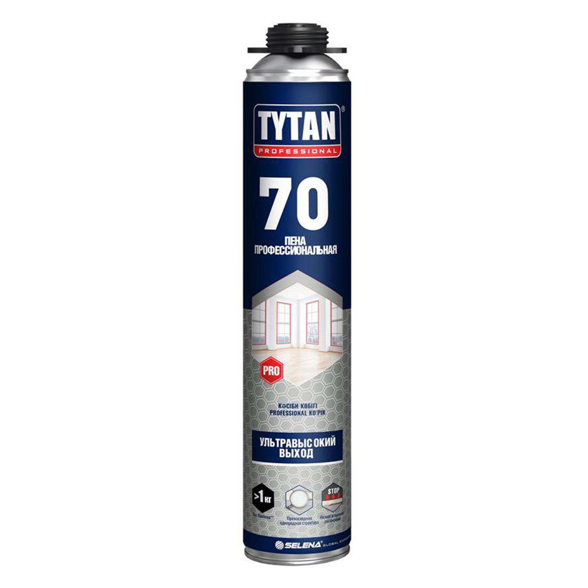 Профессиональная монтажная пена с увеличенным выходом Tytan Professional 70 18535, 870 мл