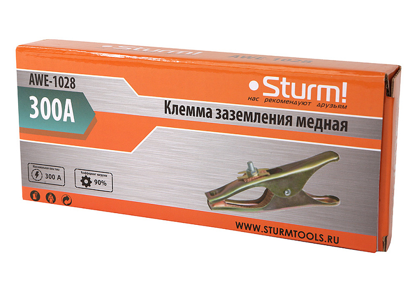 Клемма заземления (Держатель массы) 300A медь Sturm!