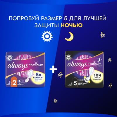 Прокладки гигиенические ультратонкие ALWAYS Ultra Platinum Normal Plus Single 8шт