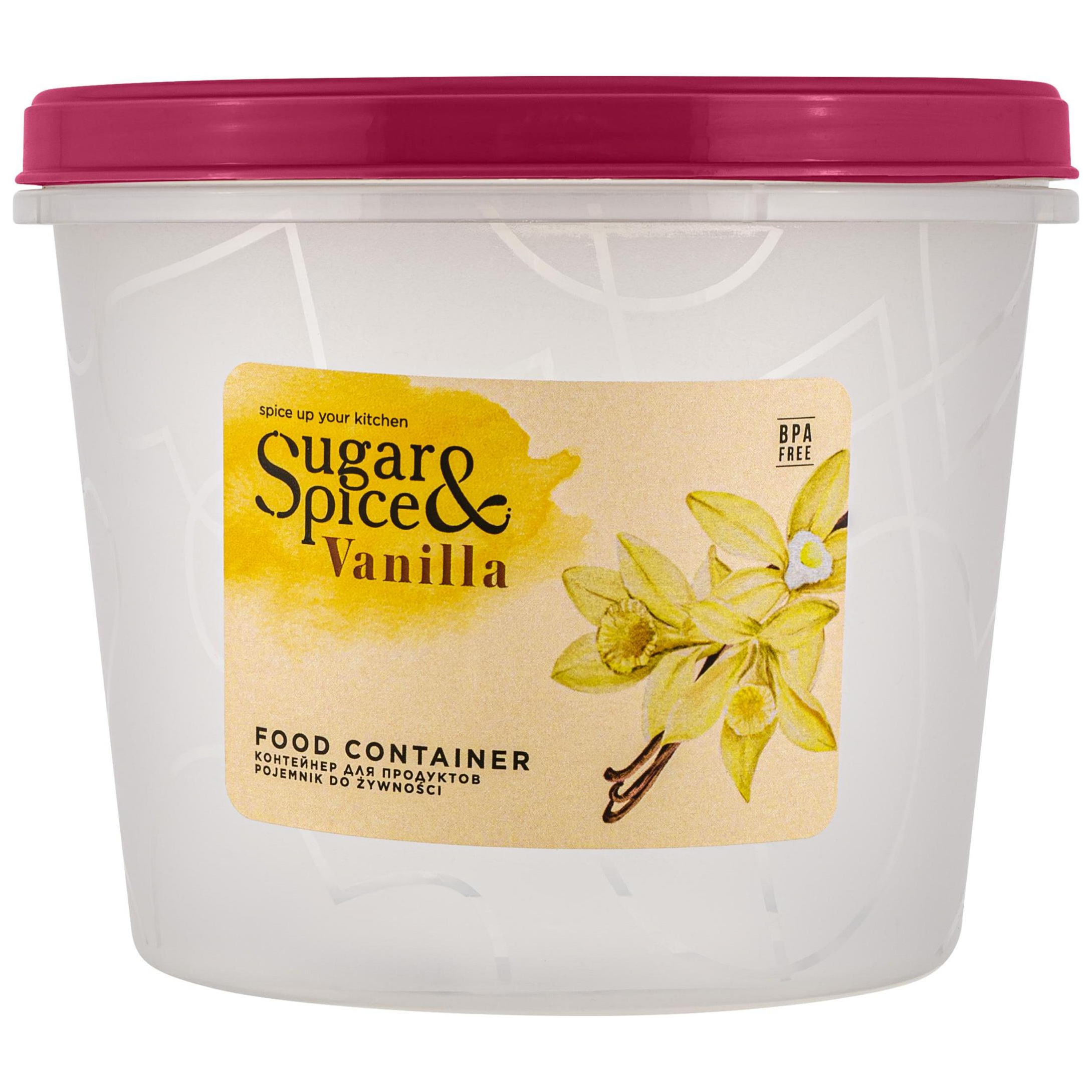 Банка для продуктов Sugar&Spice Vanilla с завинчивающейся крышкой, 0.7 л, брусника