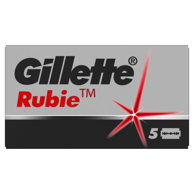 Сменные лезвия для безопасных бритв GILLETTE RUBIE 5 шт