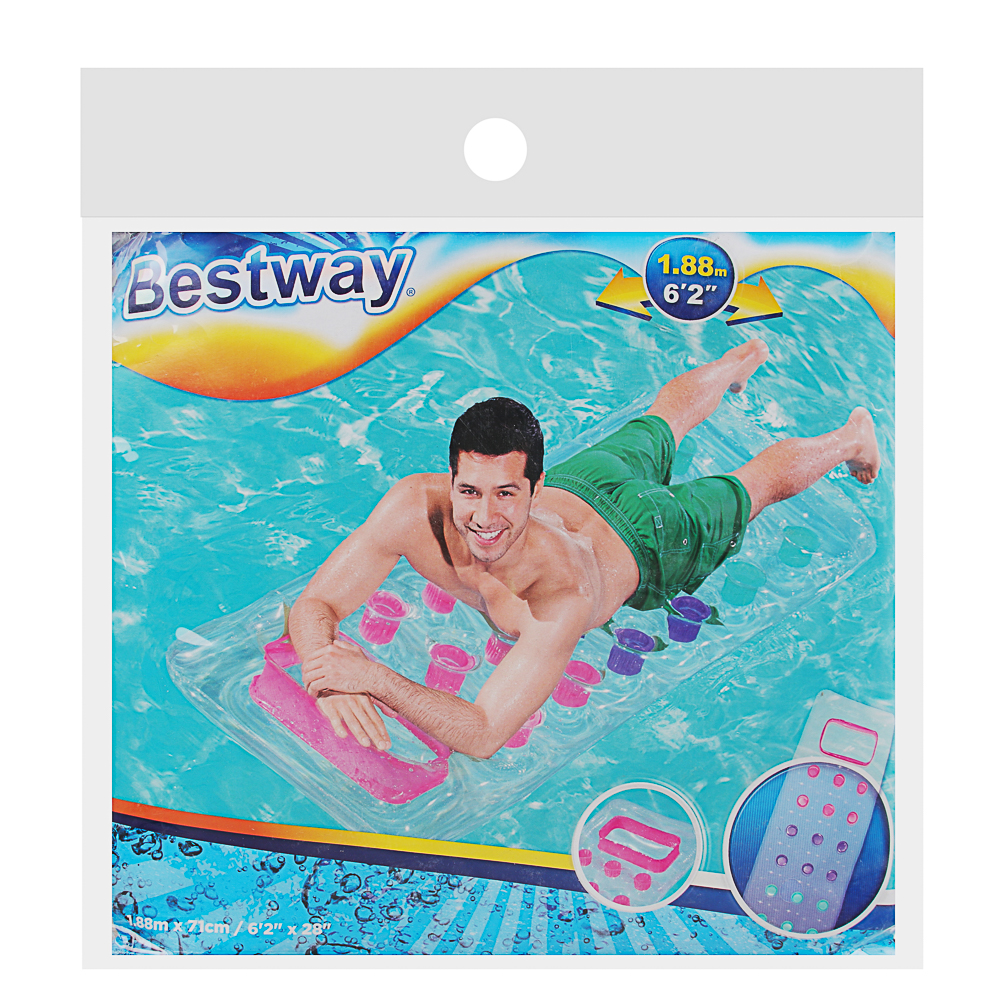 BESTWAY Матрас для плавания, 188х71см, 43040