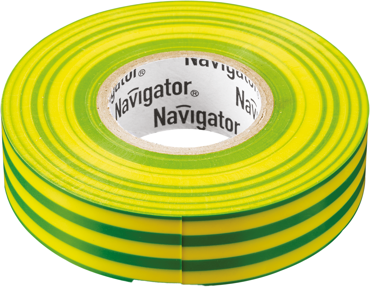 Изолента ПВХ 15мм (рул.20м) жел/зел. NIT-B15-20/YG Navigator 71108